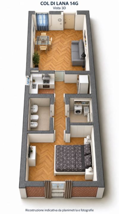 Zwei-Zimmer — Miete — Viale Col di Lana — Bocconi, Sarfatti, Crema — Mailand